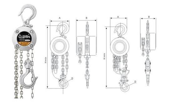 不锈钢手拉葫芦结构图