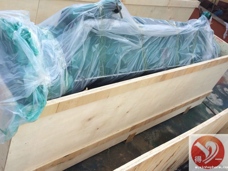 xinhepharm起重生产的电动葫芦装箱过程实拍