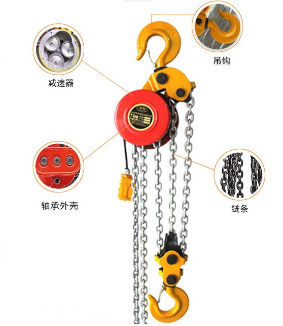 群吊电动葫芦解剖图